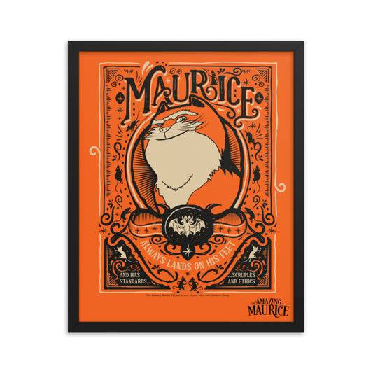 Maurice... Always lands On His Feet Framed poster